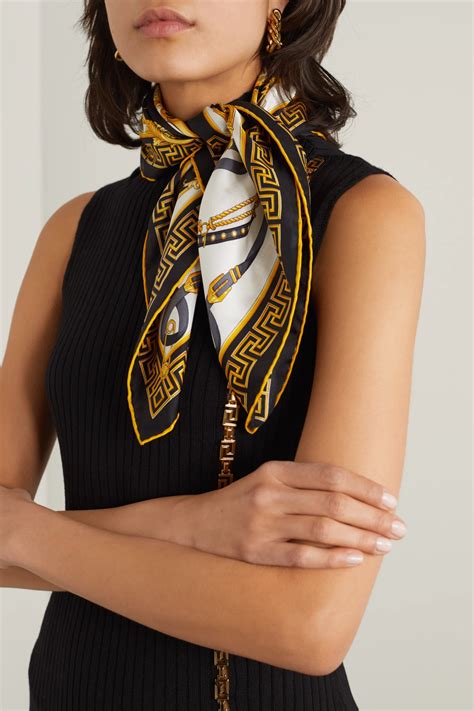 versace style silk scarf|versace silk scarf price.